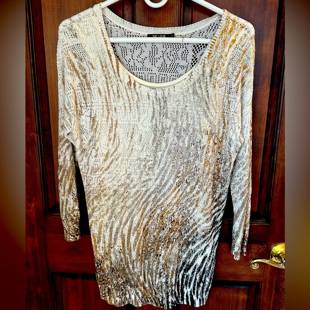 Nic+Zoe Crochet Women’s Sweater